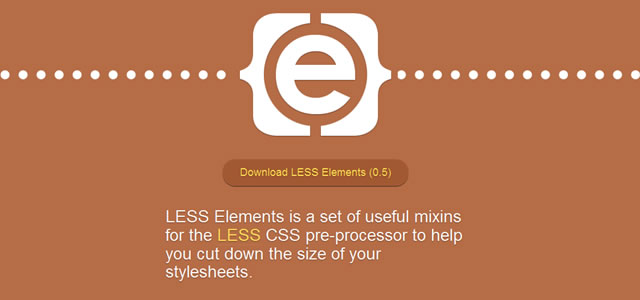 LESS Elements - A Collection of Useful LESS Mixins