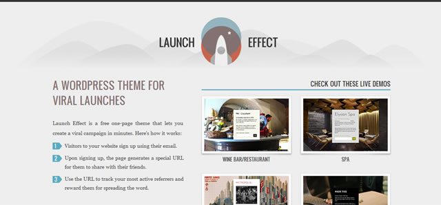 Launch Effect - A WordPress Theme for Viral Launches
