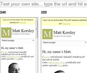 Responsive Design Testing