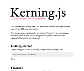 Kerning.js