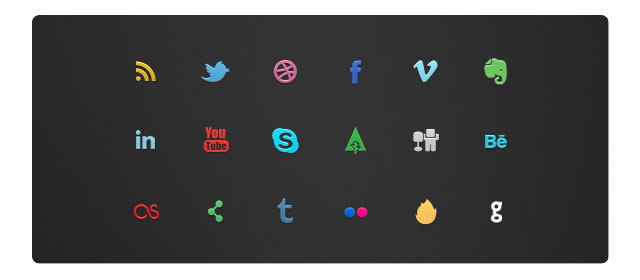 IC Mini Social Icon Set