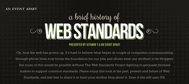 A Brief History of Web Standards (Infographic)