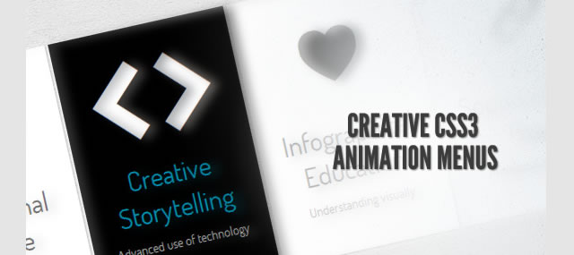 Creative CSS3 Animation Menus