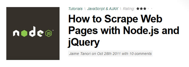 How to Scrape Web Pages with Node.js and jQuery