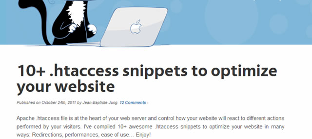 10+ .htaccess Snippets to Optimize Your Website