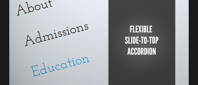 Flexible Slide-to-top Accordion (Tutorial)