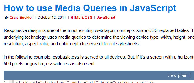 How to use Media Queries in JavaScript (Tutorial)