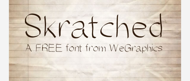 Skratched Free Font