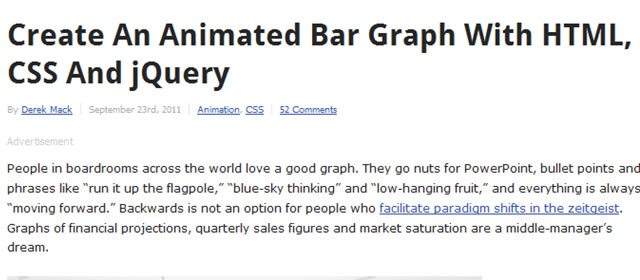 Create An Animated Bar Graph With HTML, CSS And jQuery (Tutorial)