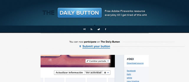 The Daily Button - Free Adobe Fireworks Resources