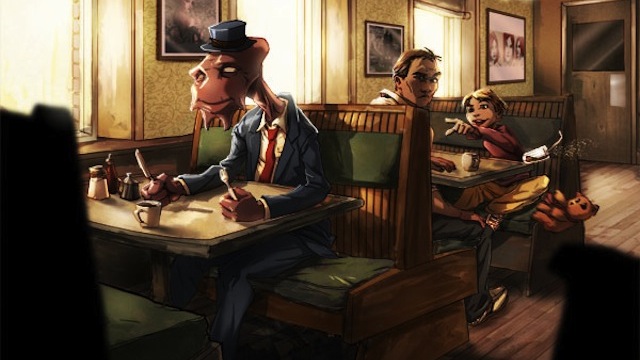Paint an Alien Diner Scene
