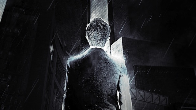 Dark Surreal Urban Scene with Space Brush