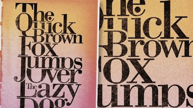 Classic Serif Poster