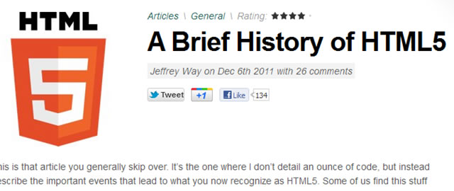The History of HTML5