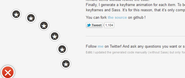 Path menu in pure CSS3
