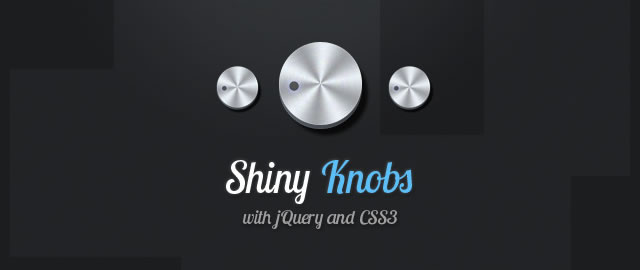 Shiny Knob Control with jQuery and CSS3