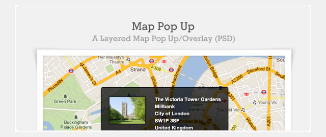 Map Pop Up (PSD)