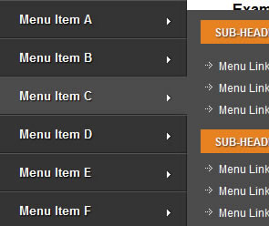 jQuery Vertical Menu