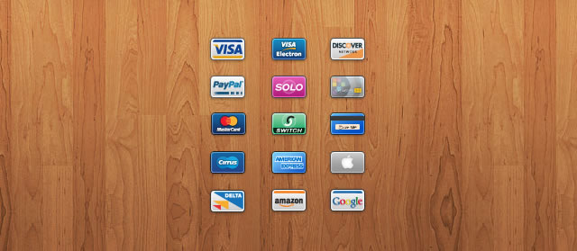Mini Cards: 15 Credit/Debit Card Icons