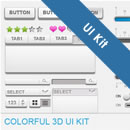 Freebie: Colorful 3D UI Kit