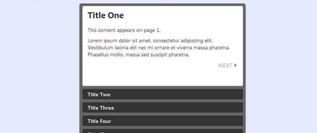 CSS3-Only Vertical Accordion Using the :target Selector