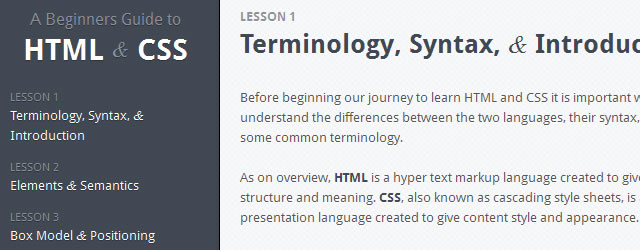 Terminology, Syntax, & Introduction - A Beginners Guide to HTML & CSS