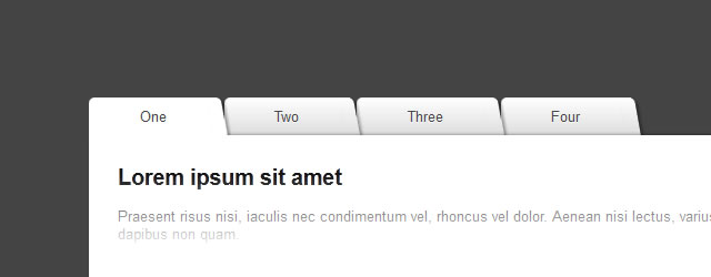 CSS3 & jQuery Folder Tabs