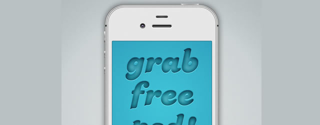 White iPhone 4S Mockup (326ppi)
