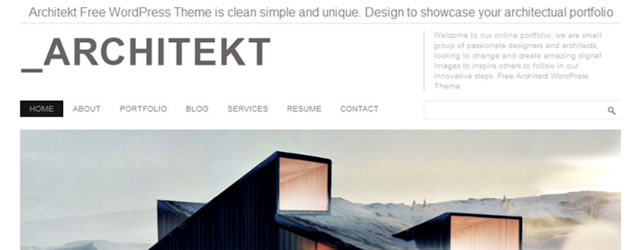 Architekt - Free WordPress Theme