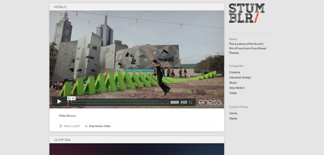 Stumblr - Free Tumblr Style WP Theme