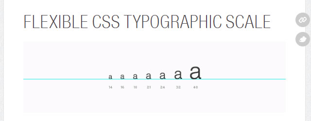 Flexible CSS Typographic Scale
