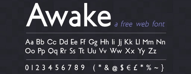 Awake Sans: Free Web Font
