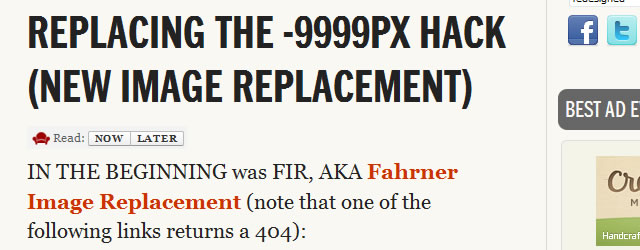 Replacing the -9999px hack (new image replacement)