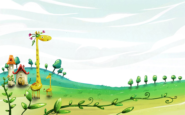 Spring giraffe