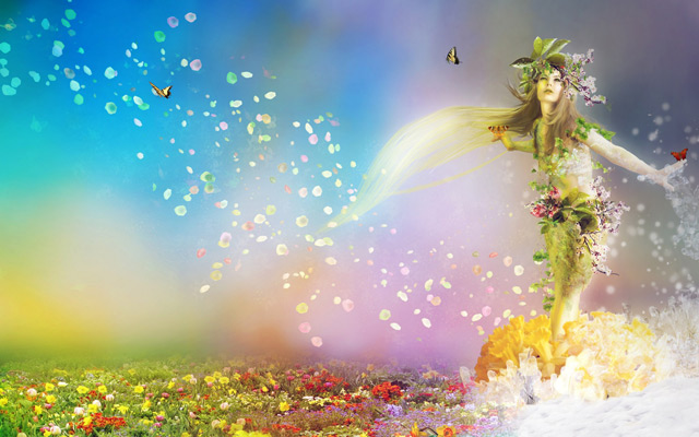 Goddess Spring Wallpaper