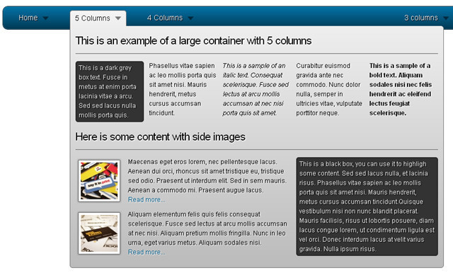 CSS3 Mega Drop-Down Menu