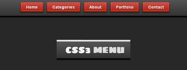 Sexy CSS3 menu