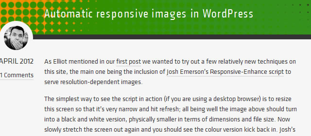 Automatic Responsive Images in WordPress