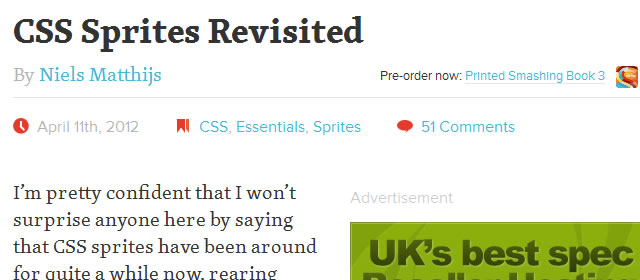 CSS Sprites Revisited