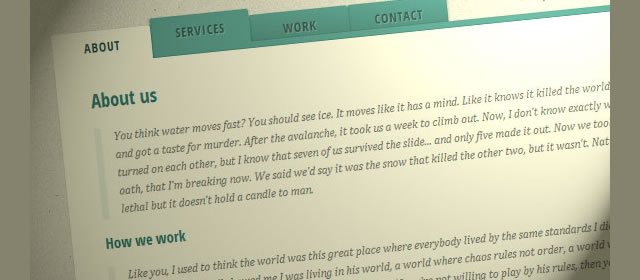 Animated Content Tabs with CSS3