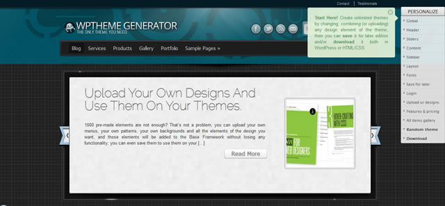 Wordpress Theme Generator