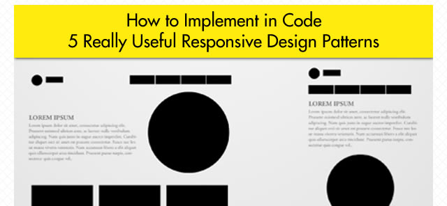 5 Really Useful Responsive Design Patterns