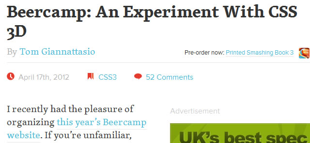 Beercamp: An Experiment With CSS 3D