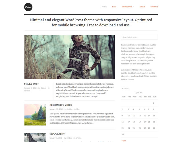 Origin Responsive