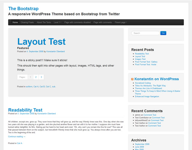 The Bootstrap Responsive