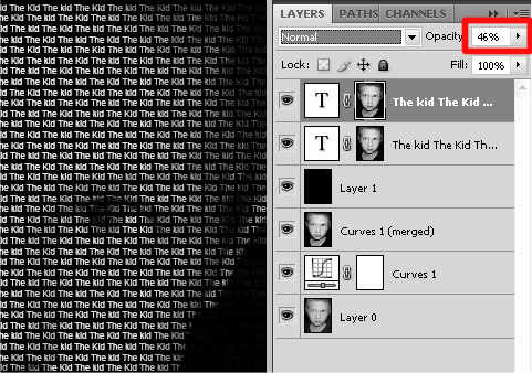 Photoshop Tutorial Face with Type