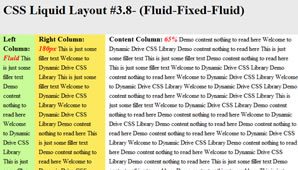 CSS Layout (Fluid-Fluid-Fixed)