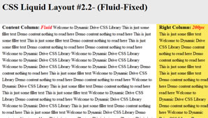 CSS Layout (Fluid-Fixed)