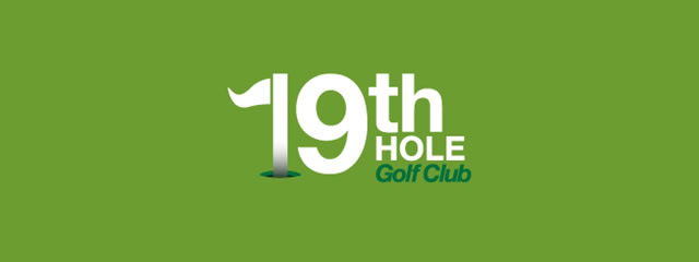 19th Hole Golf Club Logo sport brand