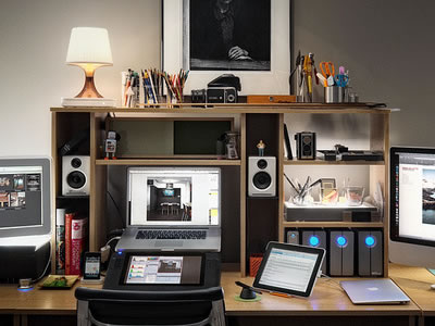 30 Impressive Home Office Workstation Setups worksations-thumb